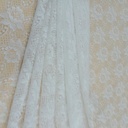 White Cotton lace Fabric#06