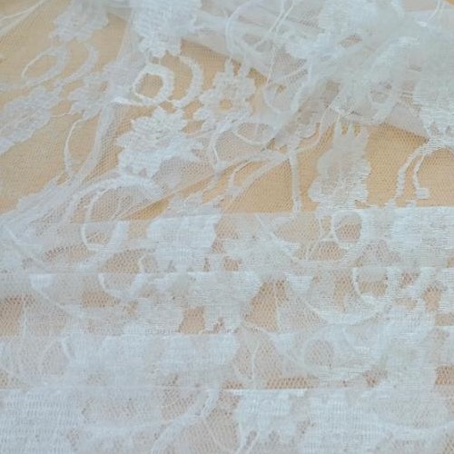 White Cotton lace Fabric#06