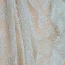 White Dyed Lace Fabric#08
