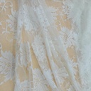 White Dyed Lace Fabric#09