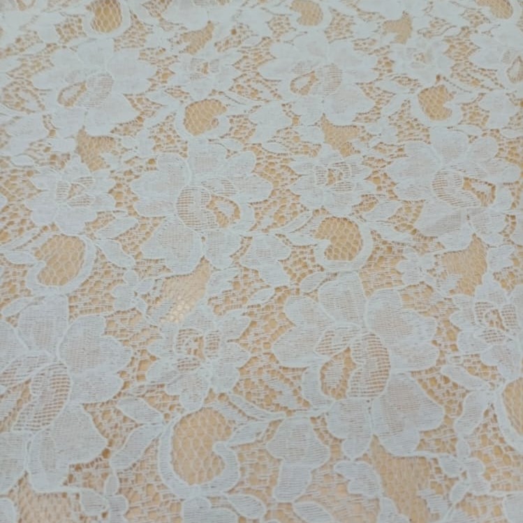 White Dyed Lace Fabric#11