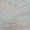 White Dyed Lace Fabric#16