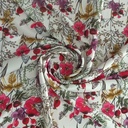 Perennial Garden Print On Micro Waffle