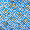 Heritage Art Print On Silky Satin Fabric