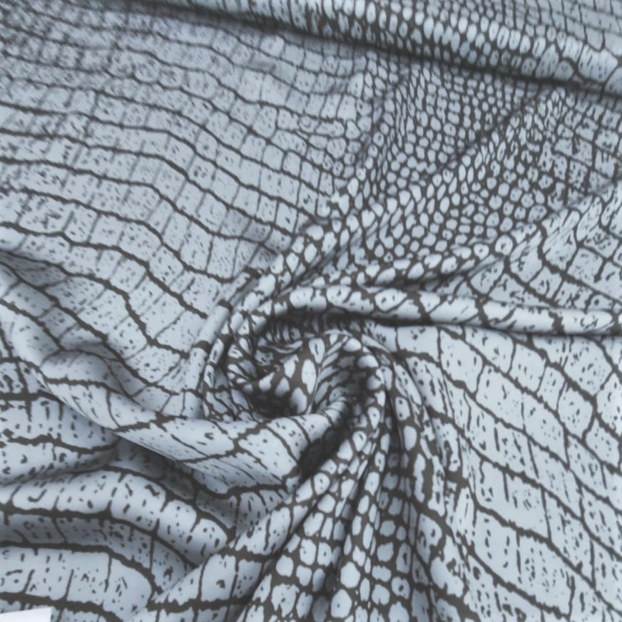 Babycorn Python Print On Silky Satin Fabric