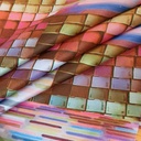 Bricks And More Print On Dutchess Satin