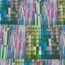 Garden Bricks Print On Dutchess Satin
