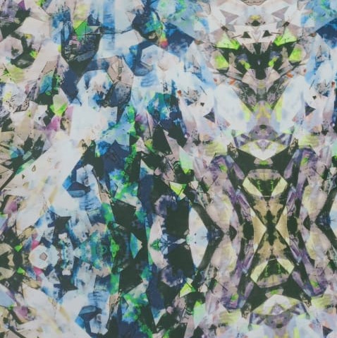 Landscape Print On Dutchess Satin