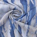 Happy Waves Print On Royal Georgette Fabric