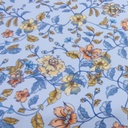 Floral Tribute Print On Royal Georgette Fabric