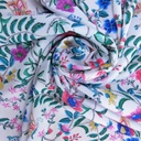 Hello Summer Print On Royal Georgette Fabric