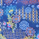 Ethnic Galore Print On Royal Georgette Fabric