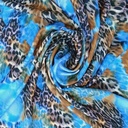 Oceanic Leopard Print On Micro Waffle