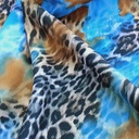 Oceanic Leopard Print On Micro Waffle