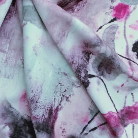Print On Barbie/Banana Crepe#15