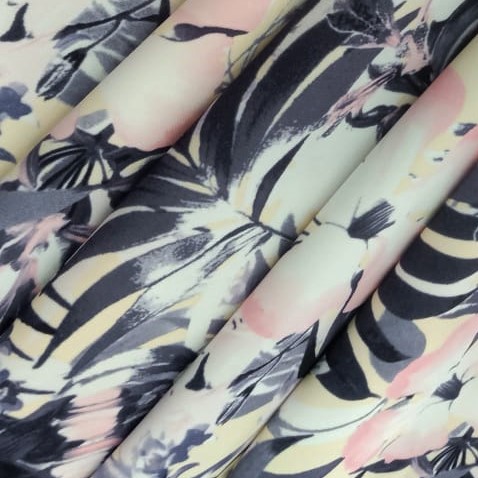 Print On Barbie/Banana Crepe#17