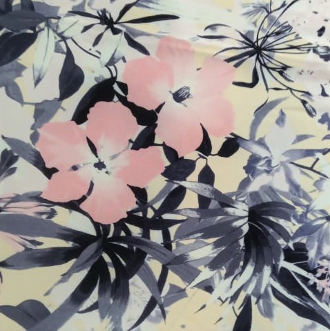 Print On Barbie/Banana Crepe#17