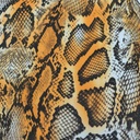 Snake Print On Micro Waffle