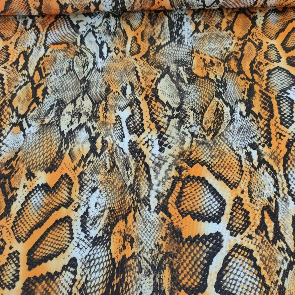 Snake Print On Micro Waffle