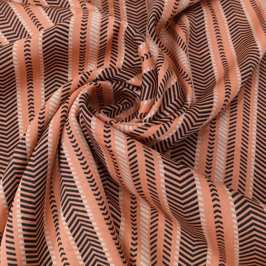 Print On Twill Satin Fabric #14