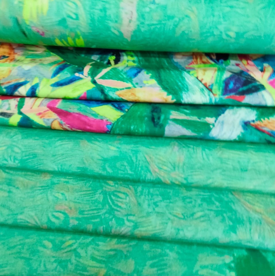 Print On Crepe Georgette Lycra #03