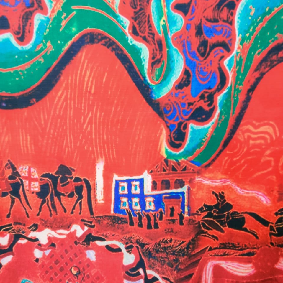 Print On Crepe Georgette Lycra #06