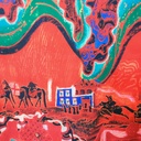Print On Crepe Georgette Lycra #06
