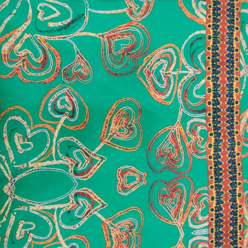 Print On Crepe Georgette Lycra #08