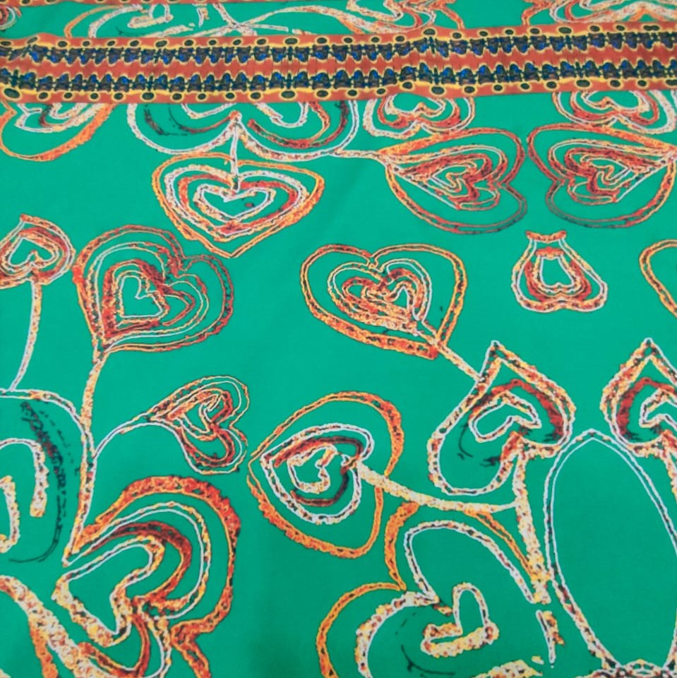 Print On Crepe Georgette Lycra #08