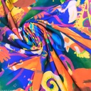Print On Silky Satin Fabric#26