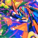 Print On Silky Satin Fabric#26