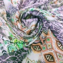 Print On Silky Satin Fabric#28