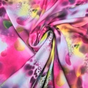 Print On Silky Satin Fabric#37