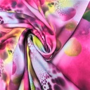 Print On Silky Satin Fabric#37