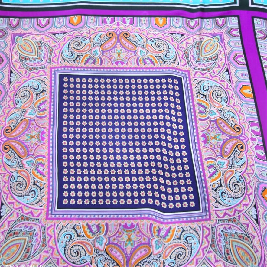Print On Silky Satin Fabric#39