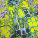 Print On Silky Satin Fabric#50