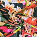Print On Silky Satin Fabric#58