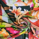 Print On Silky Satin Fabric#58