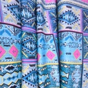 Print On Silky Satin Fabric#59