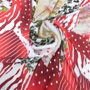 Print On Silky Satin Fabric#65