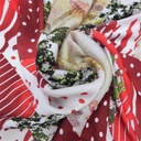 Print On Silky Satin Fabric#65