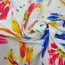 Print On Silky Satin Fabric#66