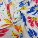 Print On Silky Satin Fabric#66