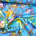 Print On Silky Satin Fabric#93