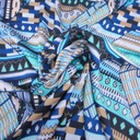 Print On Silky Satin Fabric#91