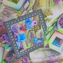 Print On Silky Satin Fabric#89