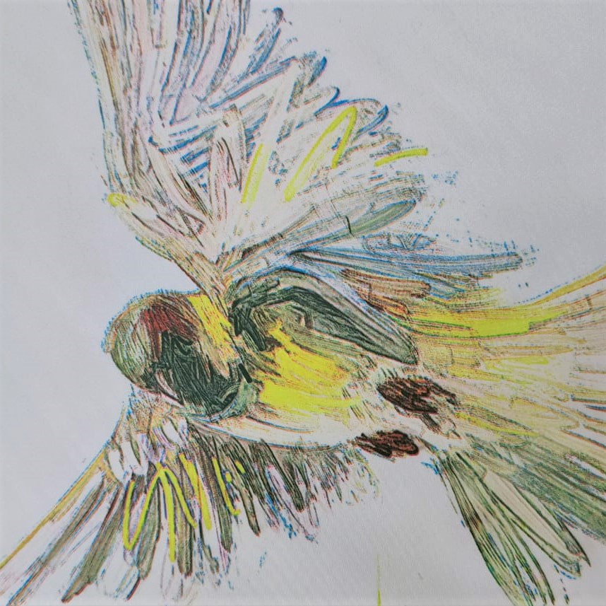 Print On Silky Satin Fabric#86