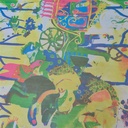 Print On Poly Flat Chiffon Woven Fabric#06