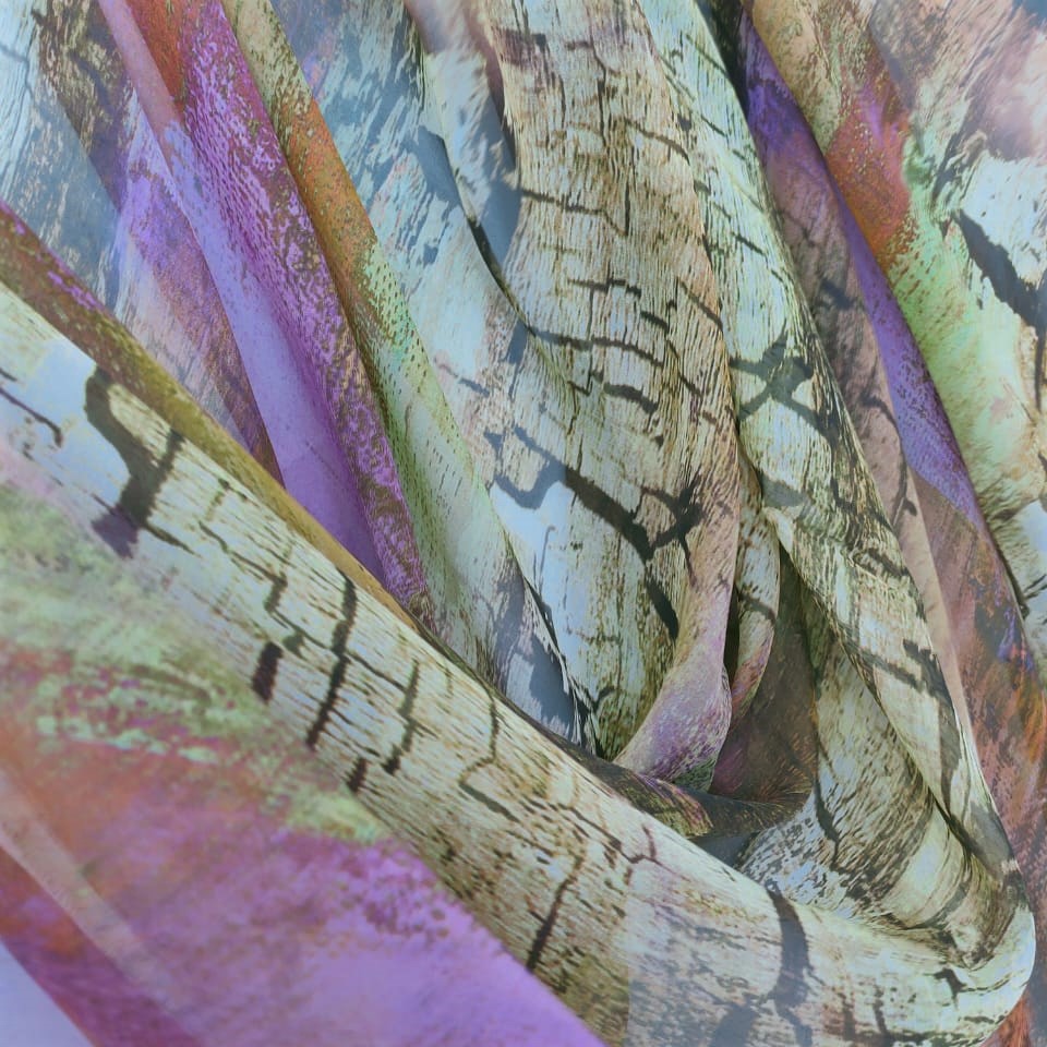 Print On Poly Flat Chiffon Woven Fabric#10