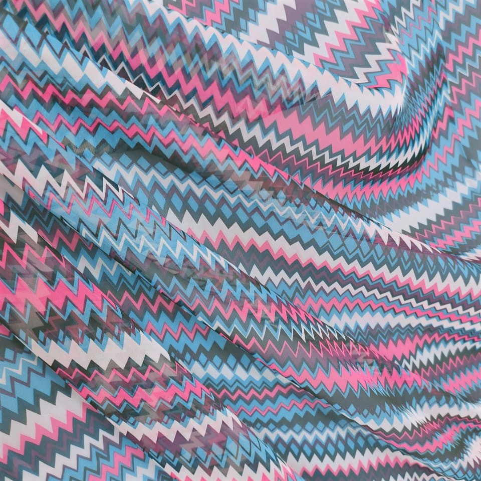 Print On Poly Flat Chiffon Woven Fabric#12